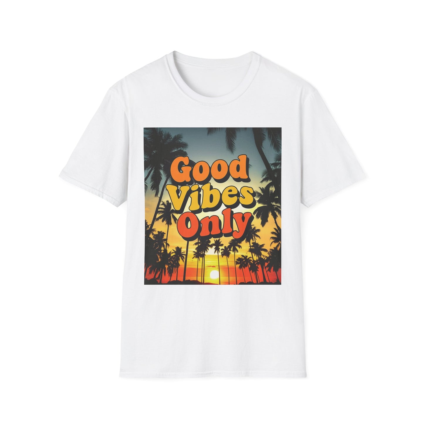 Good Vibes Only Unisex T-Shirt, Positive Quote Tee, Graphic Tee for Men and Women, Inspirational Shirt, Casual Top