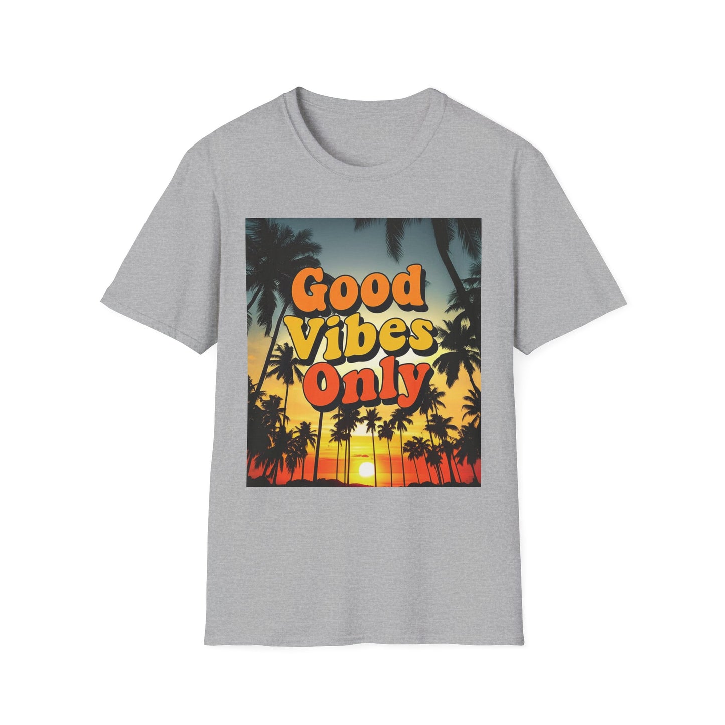 Good Vibes Only Unisex T-Shirt, Positive Quote Tee, Graphic Tee for Men and Women, Inspirational Shirt, Casual Top