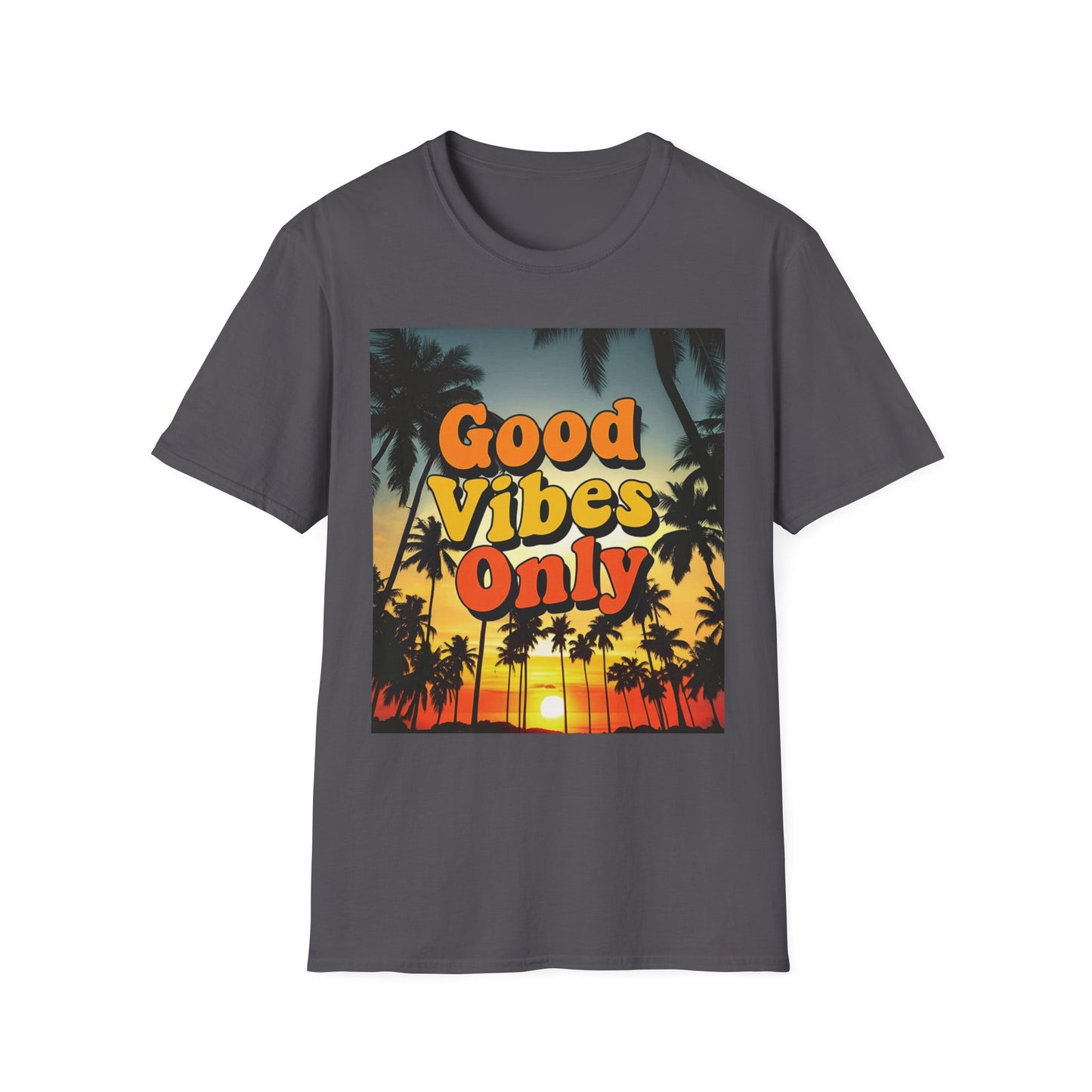Good Vibes Only Unisex T-Shirt, Positive Quote Tee, Graphic Tee for Men and Women, Inspirational Shirt, Casual Top