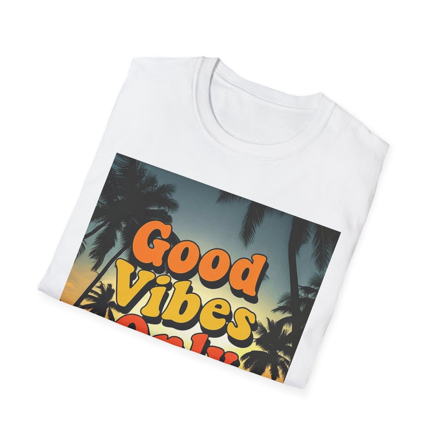Good Vibes Only Unisex T-Shirt, Positive Quote Tee, Graphic Tee for Men and Women, Inspirational Shirt, Casual Top
